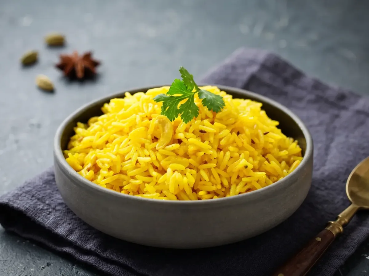Yellow Basmati Rice dish photo