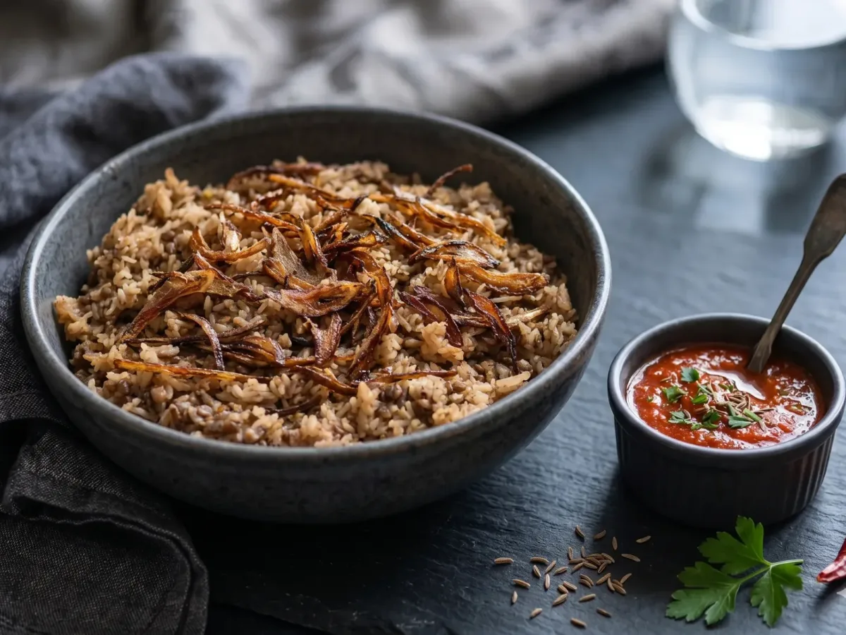 Mujadara dish photo
